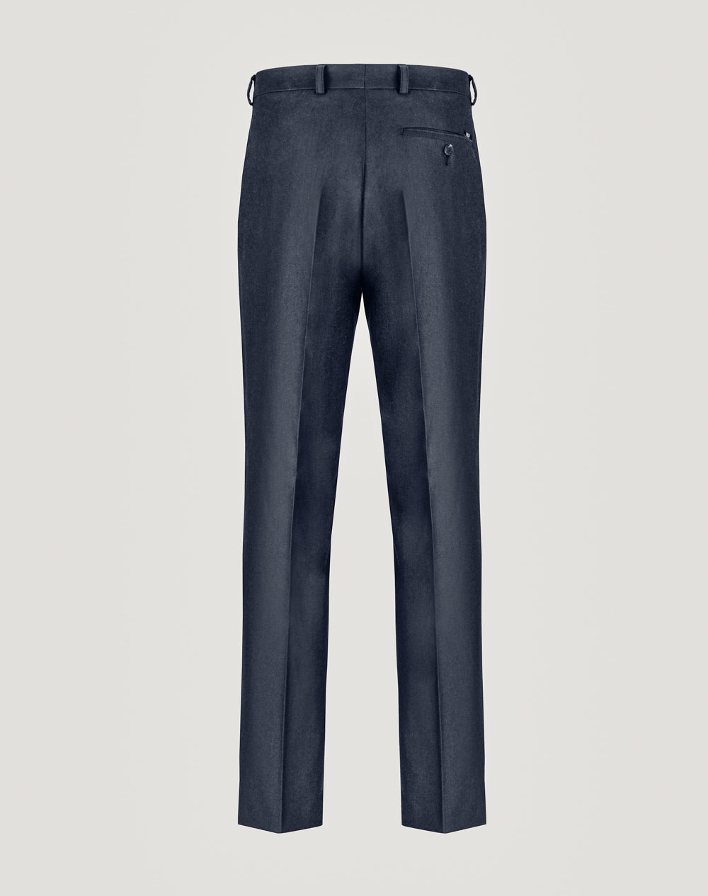 Calças clássicas estilo chino com mistura de lã Azul-marinho-3