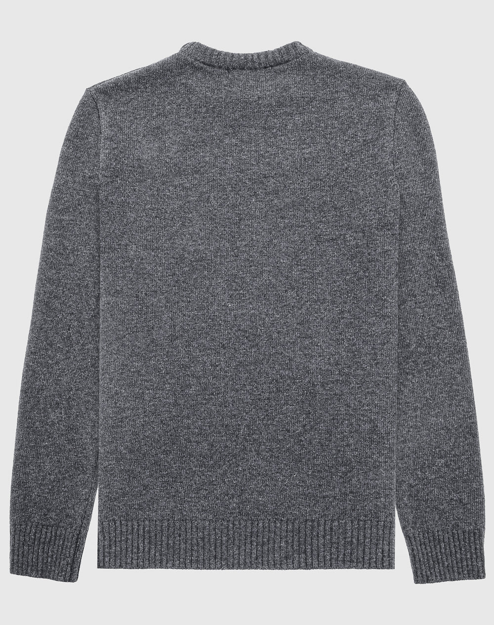 Camisola decote redondo em lambswool Cinzento-escuro-3