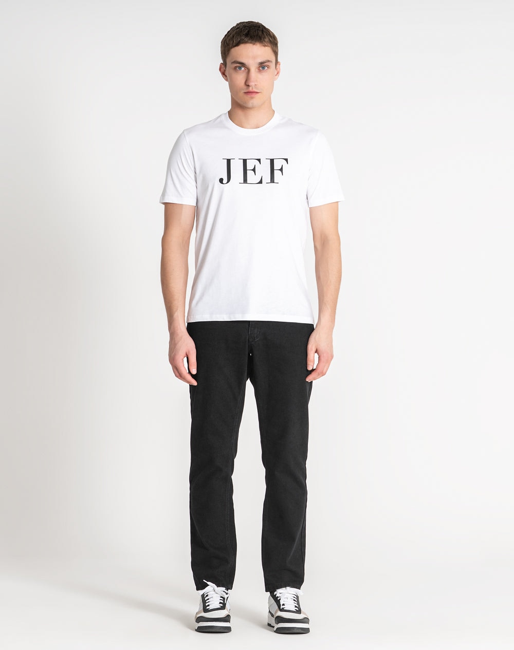 T-shirt JEF 100% algodão orgânico Branco-2