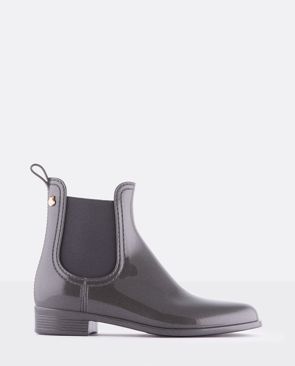 Botins Chelsea de Mulher Vegan COMFY 09 em Cinzento Cinzento-escuro-1