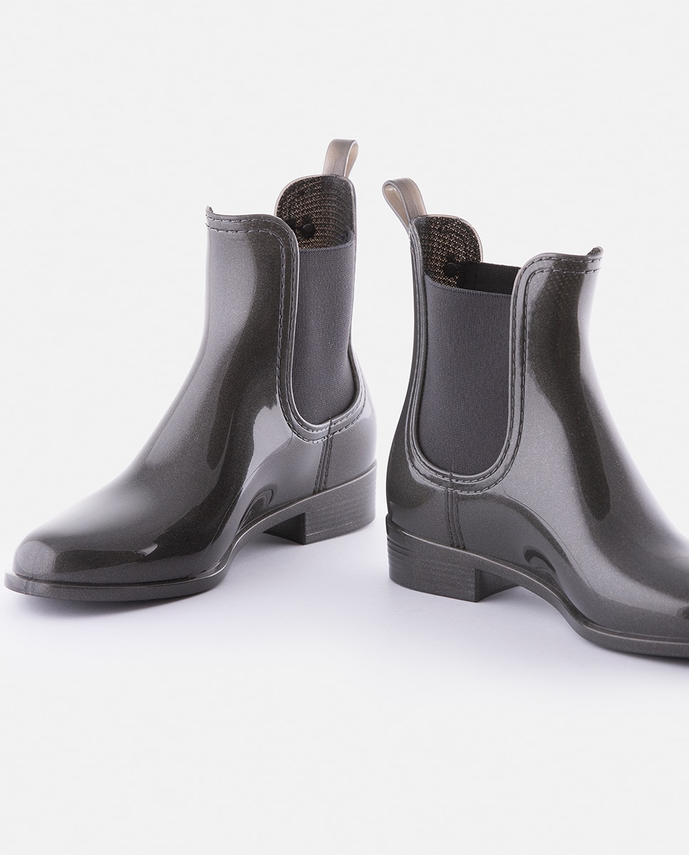 Botins Chelsea de Mulher Vegan COMFY 09 em Cinzento Cinzento-escuro-4