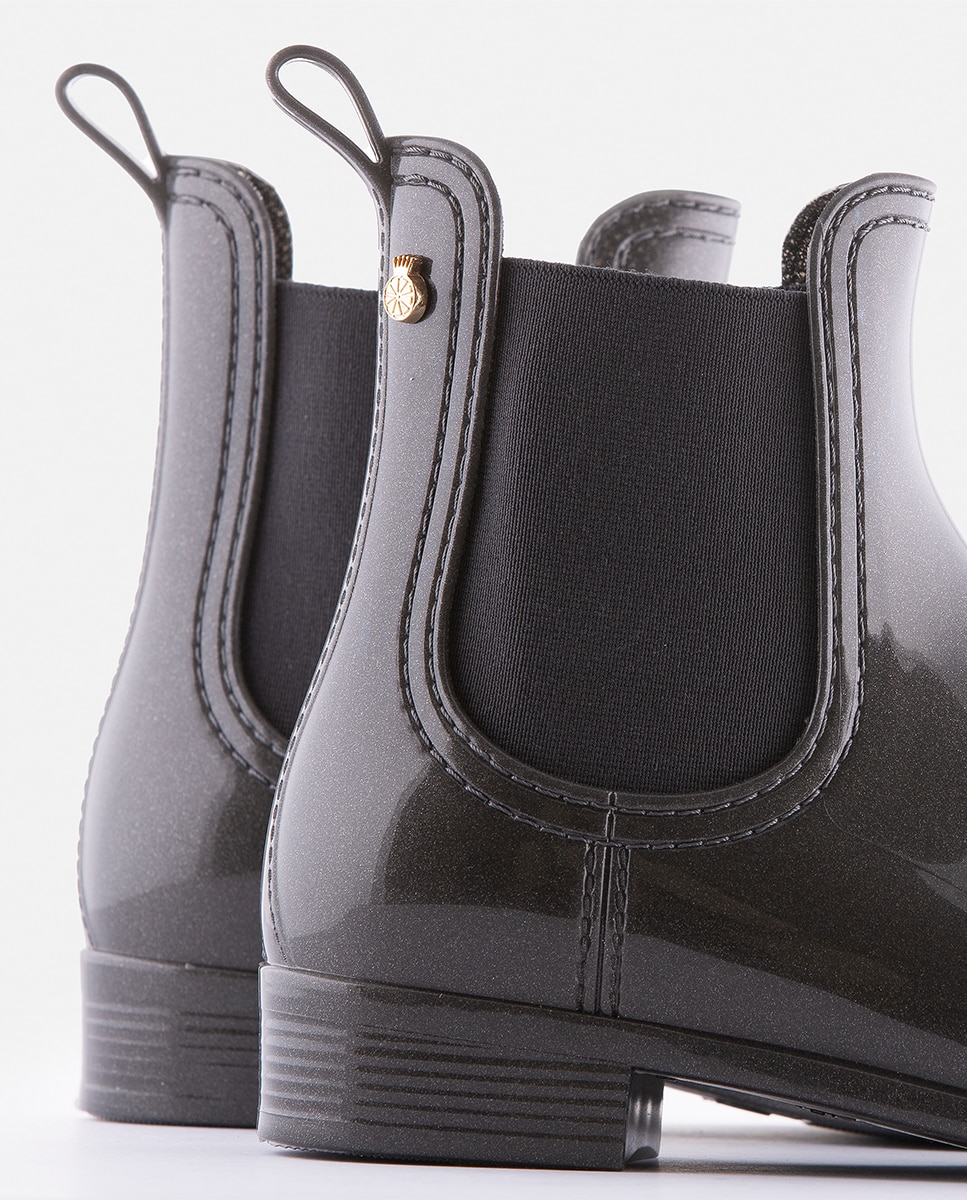 Botins Chelsea de Mulher Vegan COMFY 09 em Cinzento Cinzento-escuro-5