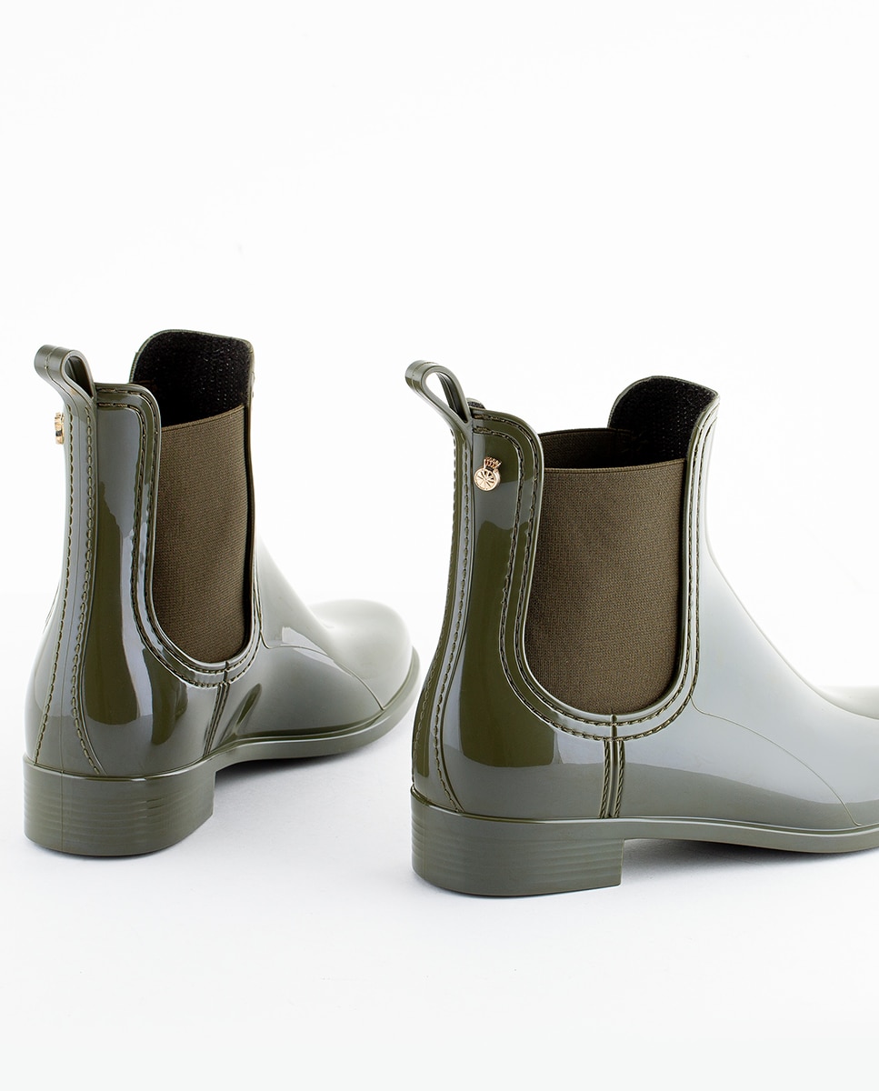 Botins de borracha verdes femininos de chuva COMFY 42 Verde-4