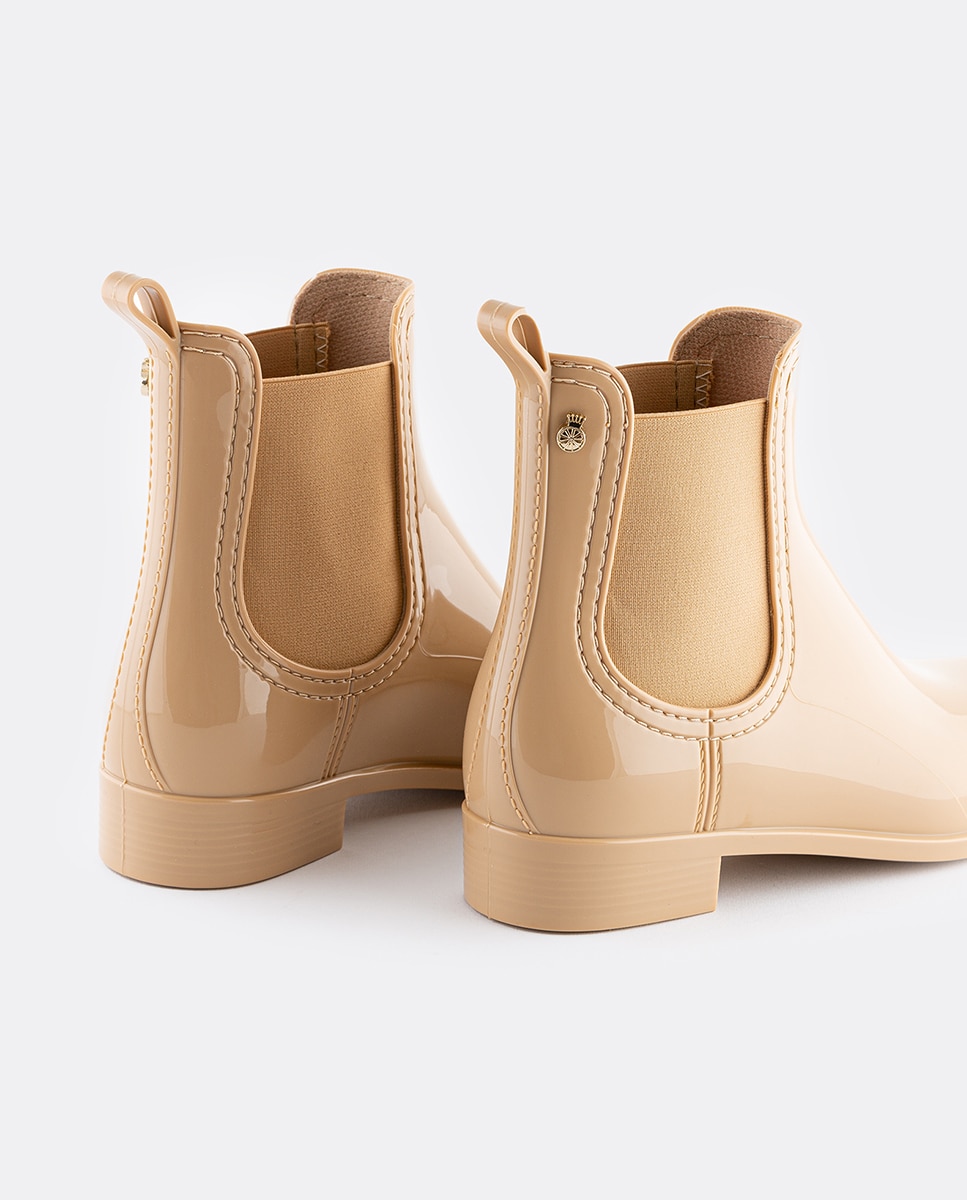 Botins Chelsea de Mulher Vegan COMFY 44 em Bege Bege-4