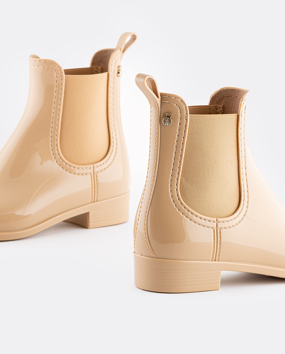 Botins Chelsea de Mulher Vegan COMFY 44 em Bege Bege-5