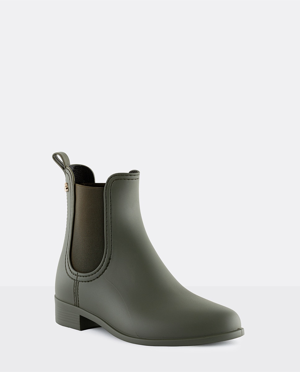Botins Chelsea de Mulher Vegan SPLASH 19 em Verde Mate Verde-2
