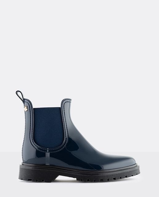 Imagem 0 de Botins de Borracha Vegan Azuis Femininos de Chuva Lemon Jelly BLOCK 17
