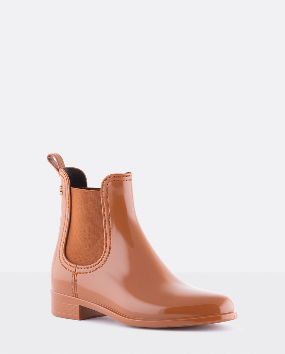 Botins de Borracha Castanhos Femininos de Chuva Lemon Jelly COMFY 48 Castanho-escuro-2