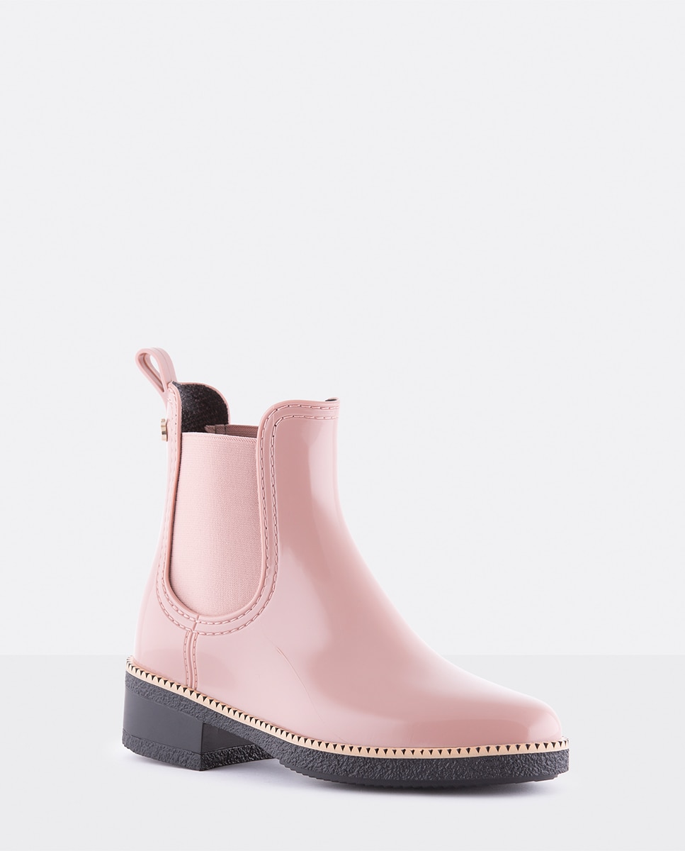 Botins de Mulher Vegan com Salto AVA 19 em Rosa Rosa-2
