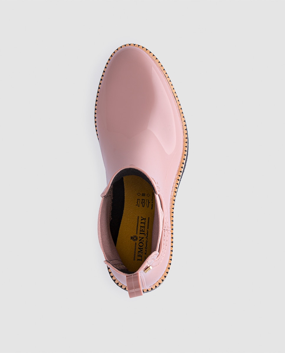 Botins de Mulher Vegan com Salto AVA 19 em Rosa Rosa-3