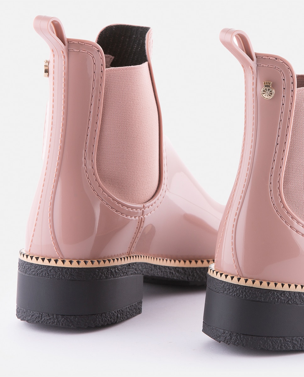 Botins de Mulher Vegan com Salto AVA 19 em Rosa Rosa-5