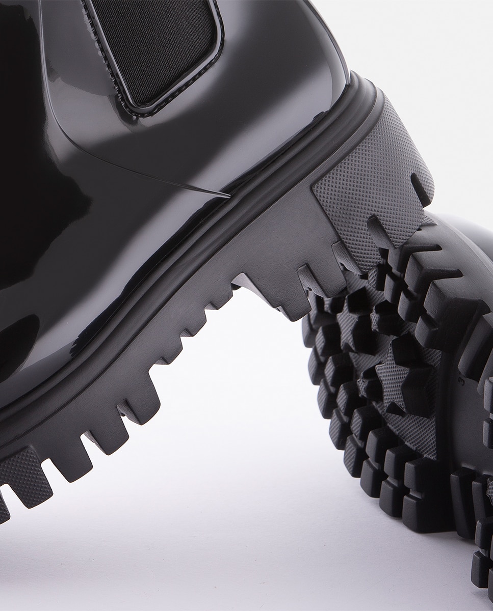 Botas de Cano Médio Vegan CITY em Preto Preto-5