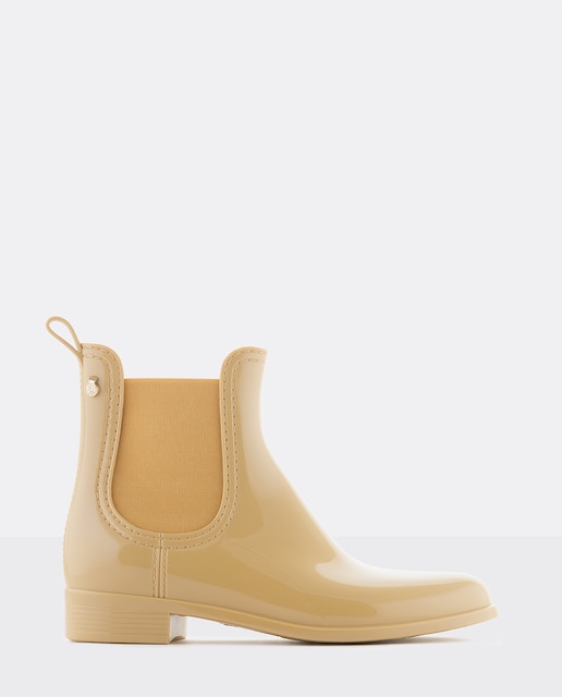 Imagem 0 de Botins de borracha bege femininos de chuva Comfy 49