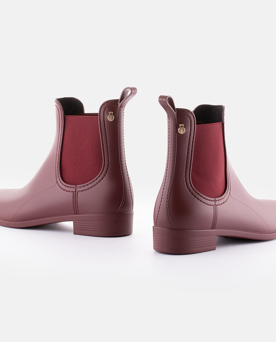 Botas Chelsea Bordeaux Mate Femininos de Chuva Lemon Jelly Splash 26 Bordeaux-3