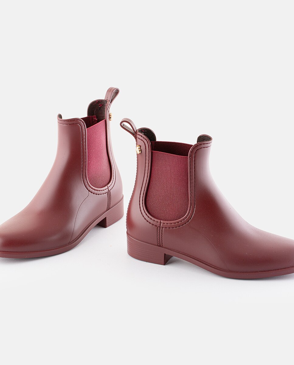 Botas Chelsea Bordeaux Mate Femininos de Chuva Lemon Jelly Splash 26 Bordeaux-5