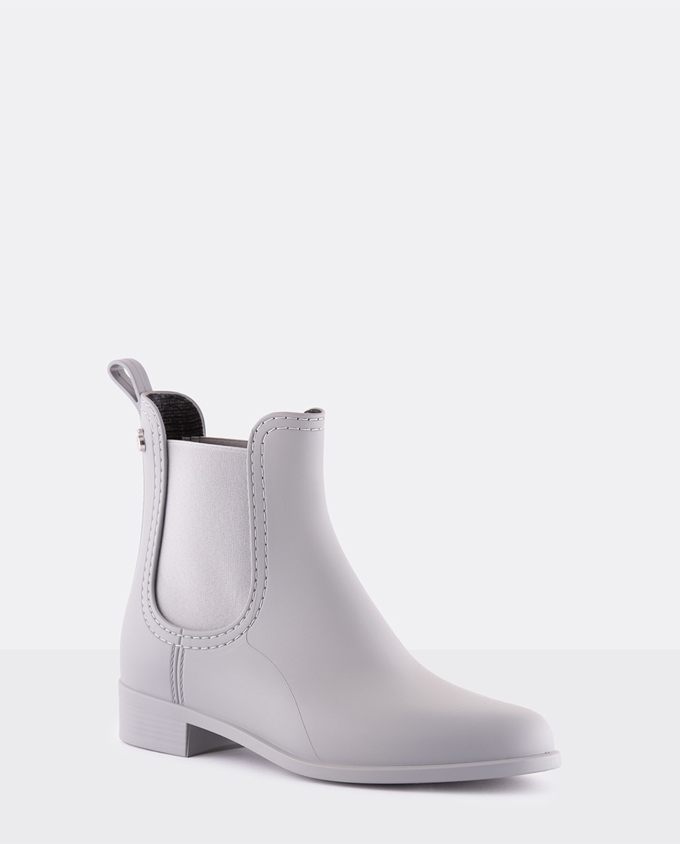 Botas Chelsea Cinzentas Mate Femininos de Chuva Lemon Jelly Splash 27 Cinzento-claro-2