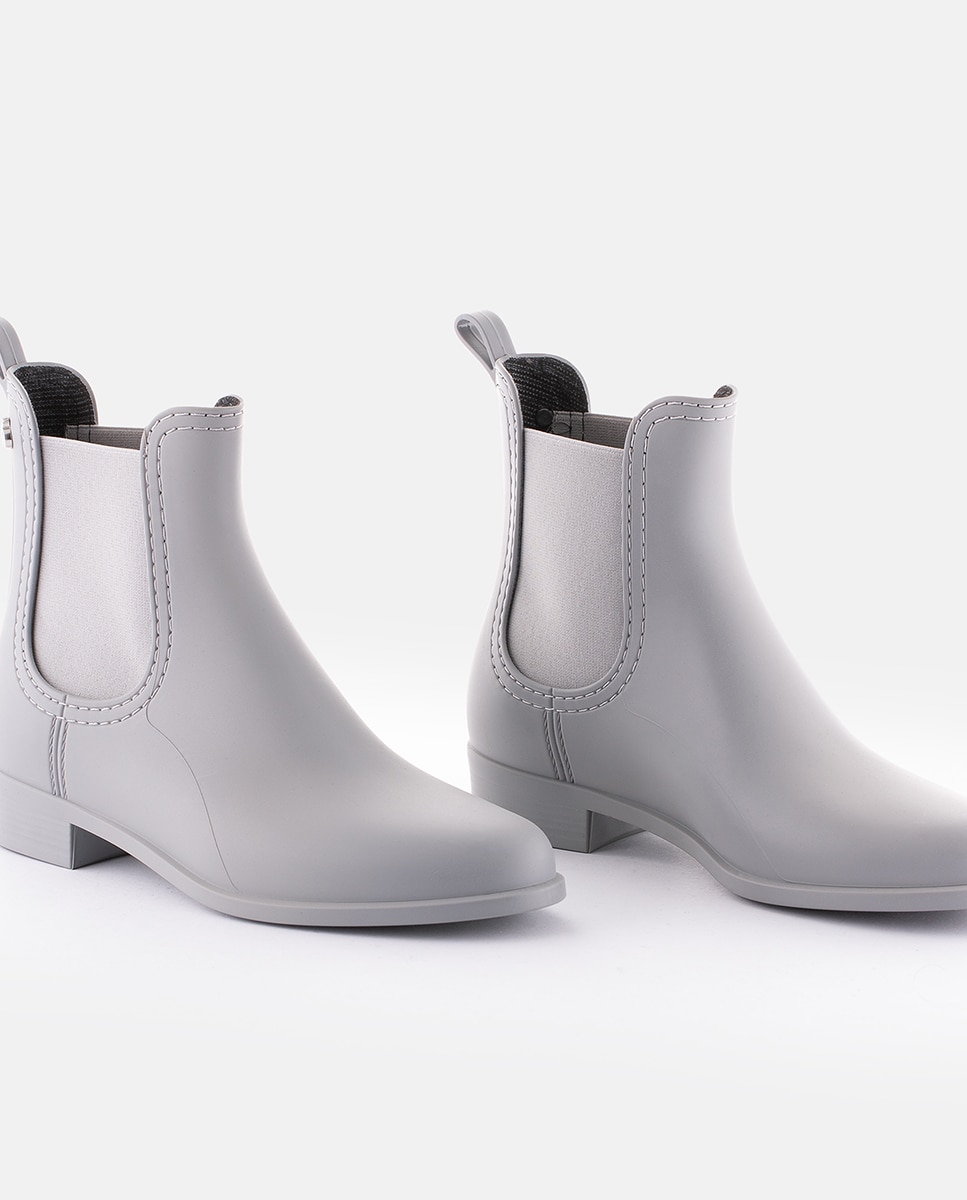 Botas Chelsea Cinzentas Mate Femininos de Chuva Lemon Jelly Splash 27 Cinzento-claro-3