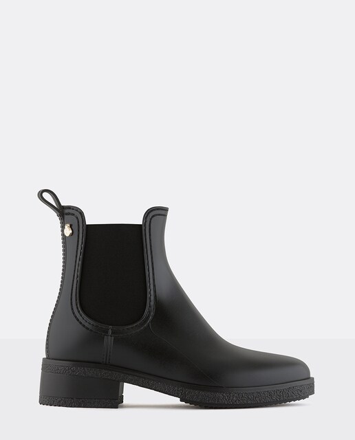 Imagem 0 de Botins de Senhora com saldo Vegan Preto Mate de Chuva Lemon Jelly AVA 100