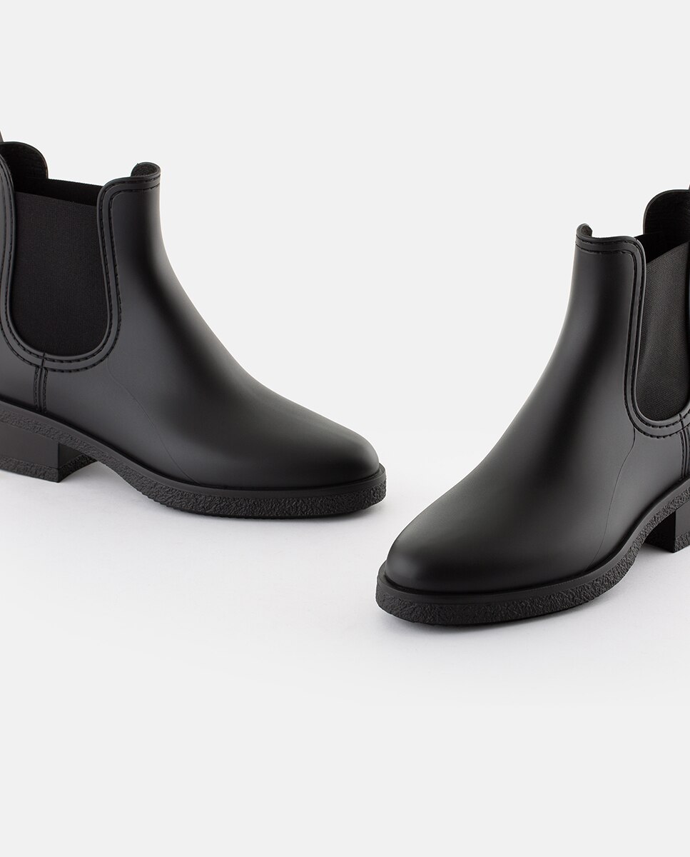 Botins de Senhora com saldo Vegan Preto Mate de Chuva Lemon Jelly AVA 100 Preto-3