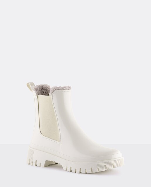 Imagem 0 de Botins de Inverno brancos com pelo interior para mulher Lemon Jelly Colden 03