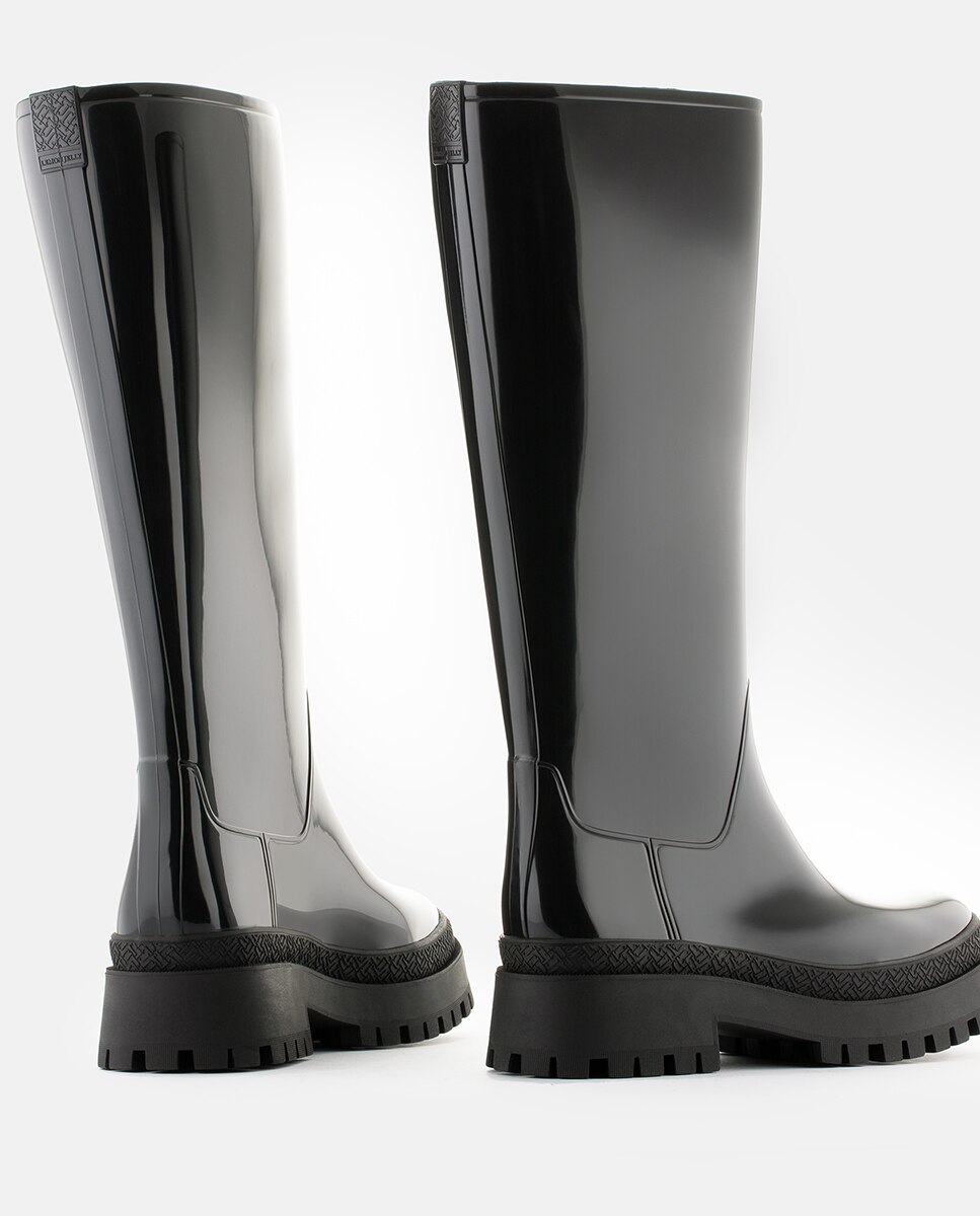 Botas de Inverno cano alto pretas vegan Lemon Jelly Artemis 01 Preto-2