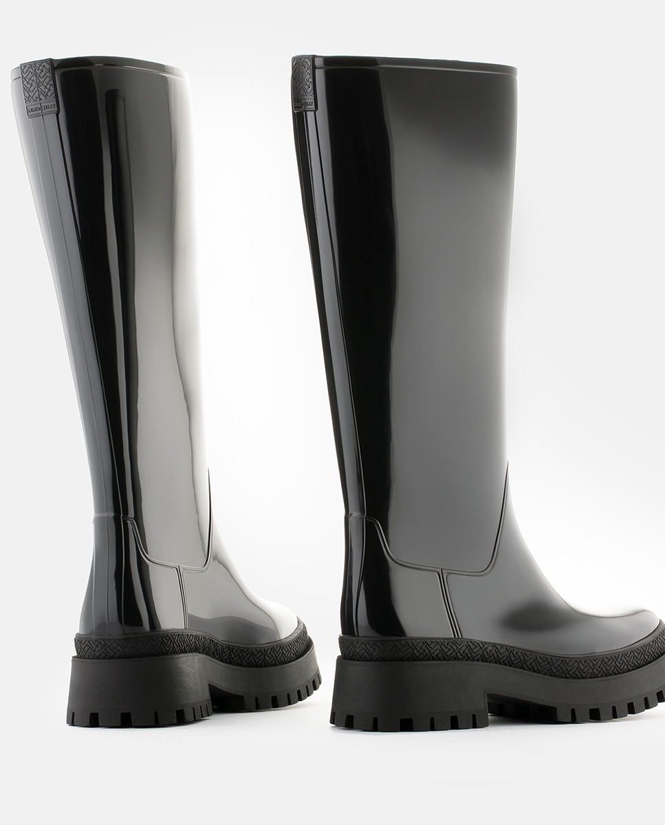 Botas de Inverno cano alto pretas vegan Lemon Jelly Artemis 01 Preto-2