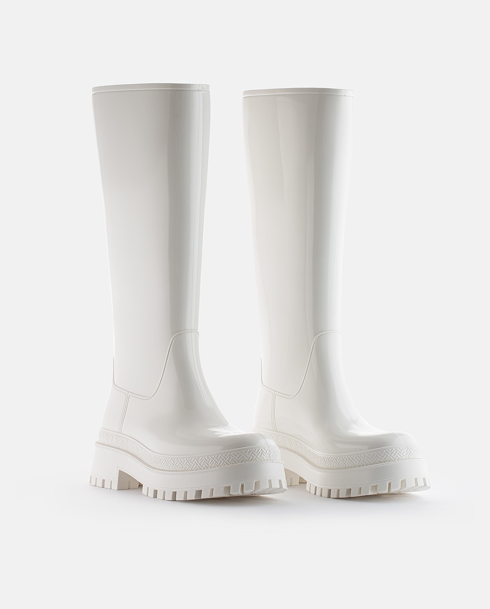 Botas de Inverno cano alto brancas vegan Lemon Jelly Artemis 02 Branco-3
