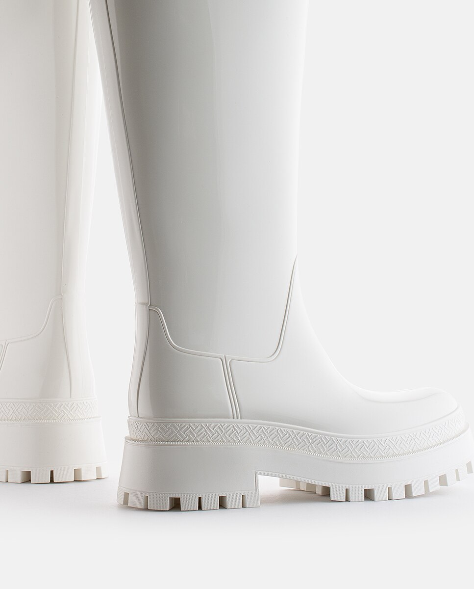 Botas de Inverno cano alto brancas vegan Lemon Jelly Artemis 02 Branco-4