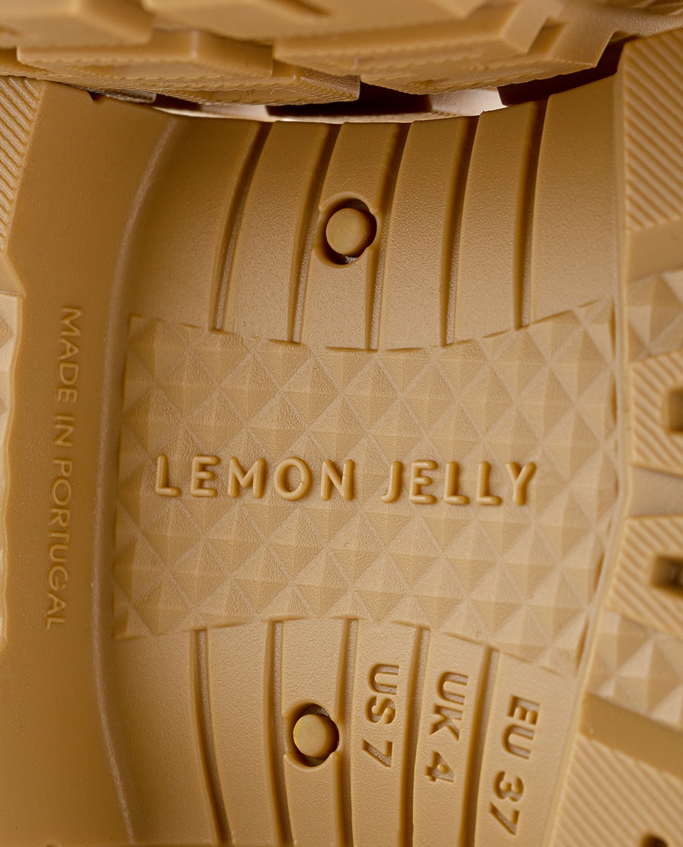 Botins Chelsea de Chuva Vegan KIRBY 06 em Bege Mate Bege-5
