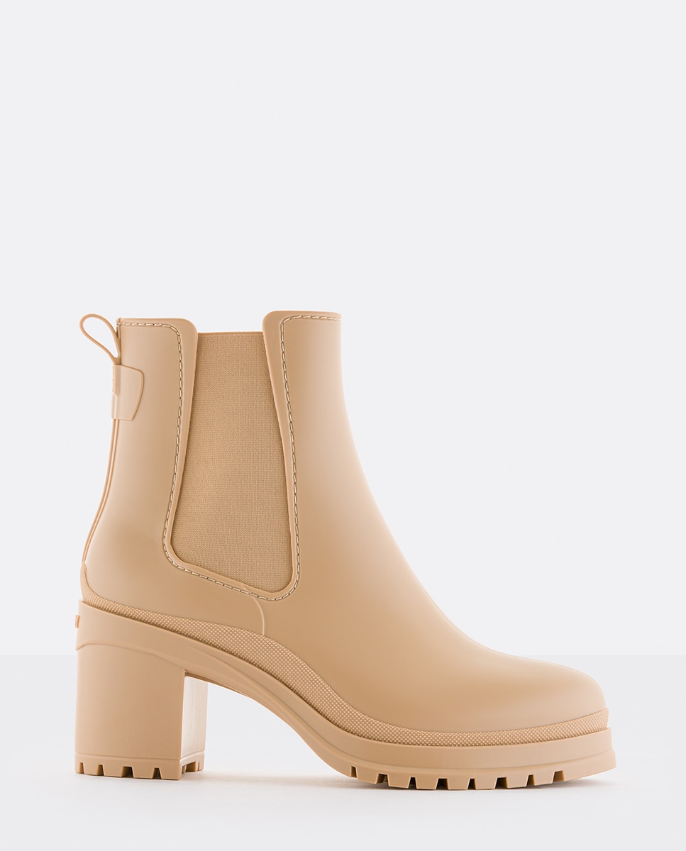 Imagem 0 de Botas de salto alto beges mate Lemon Jelly NASH 02