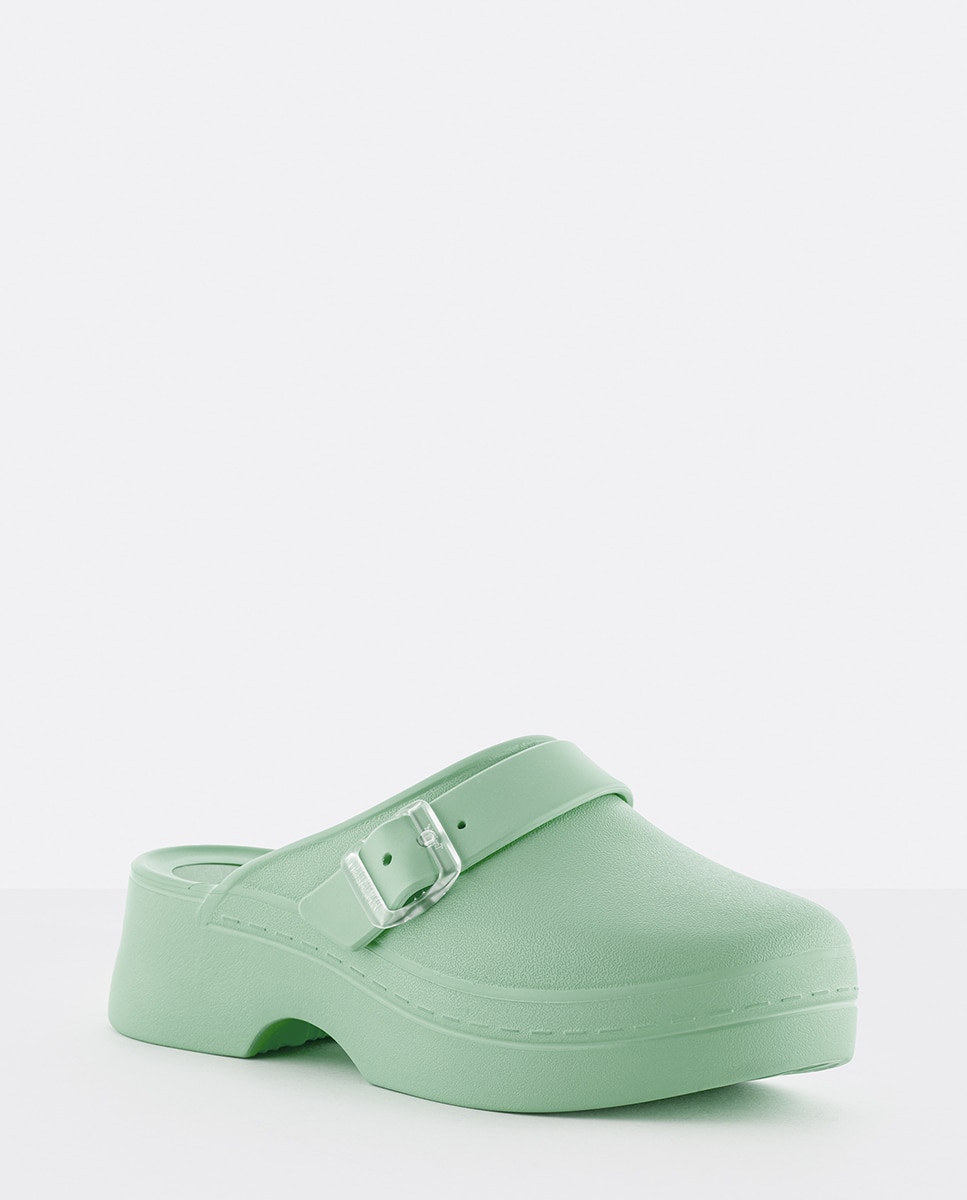 Mules verdes Vegan SIMONA 04 Verde-2
