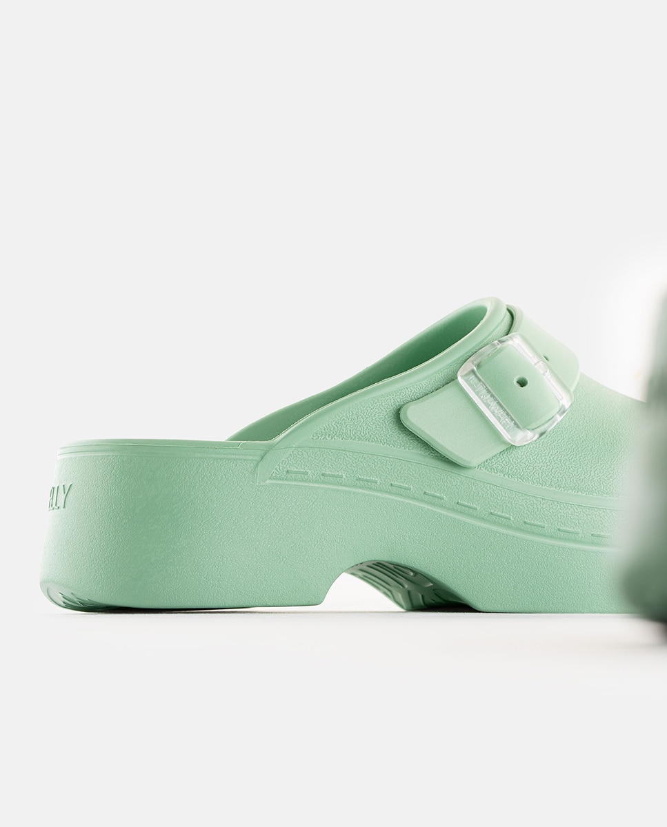 Mules verdes Vegan SIMONA 04 Verde-4