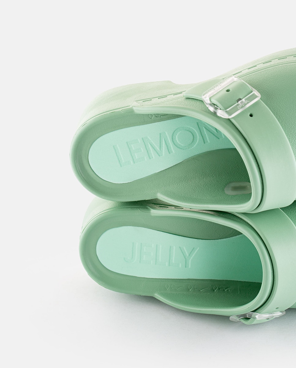 Mules verdes Vegan SIMONA 04 Verde-5