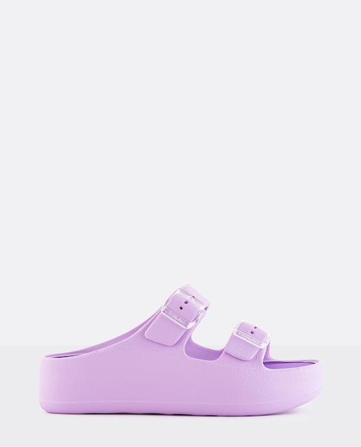 Imagem 0 de Sandália plataforma roxa Vegan com fivela FENIX 14
