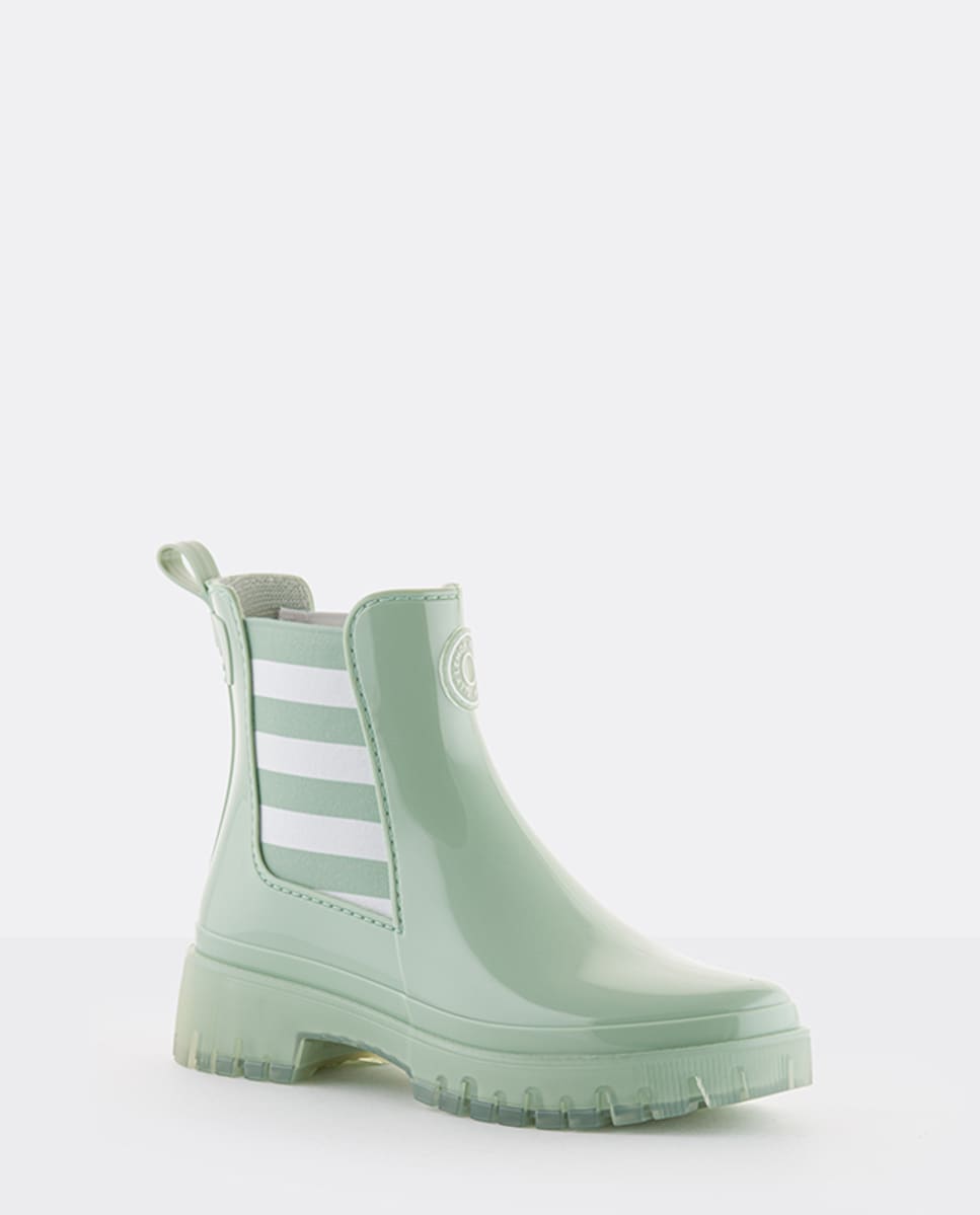 Botins verdes vegan com sola transparente MAREMMA 02 Verde-2