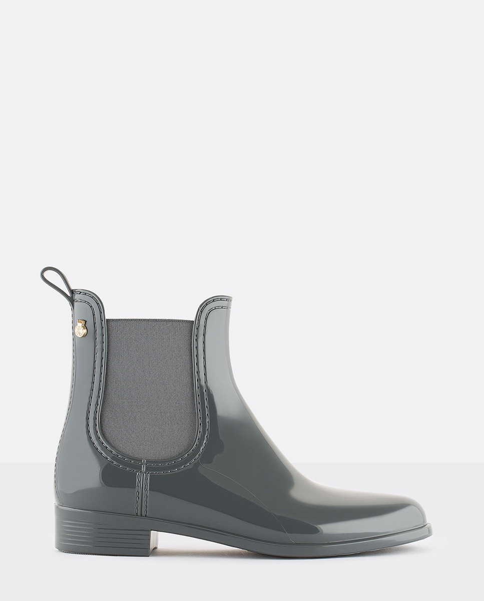 Botins Chelsea de Mulher Vegan COMFY 62 em Cinzento Cinzento-escuro-1
