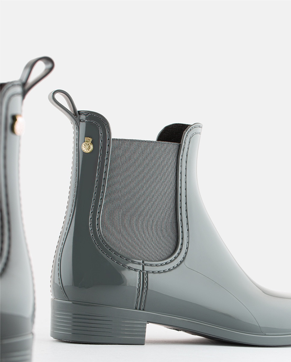 Botins Chelsea de Mulher Vegan COMFY 62 em Cinzento Cinzento-escuro-5