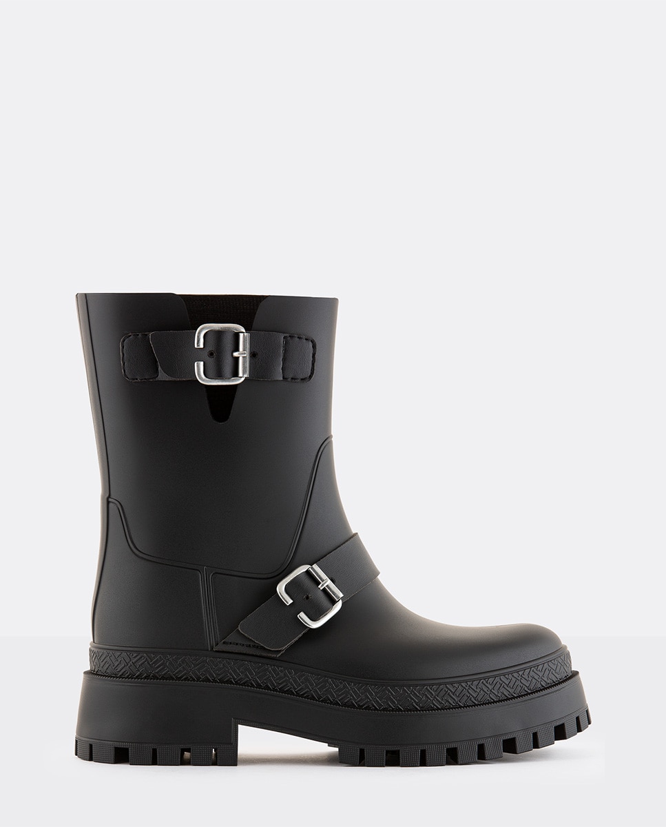 Imagem 0 de Botas de Cano Médio Vegan KINLEY 01 em Preto
