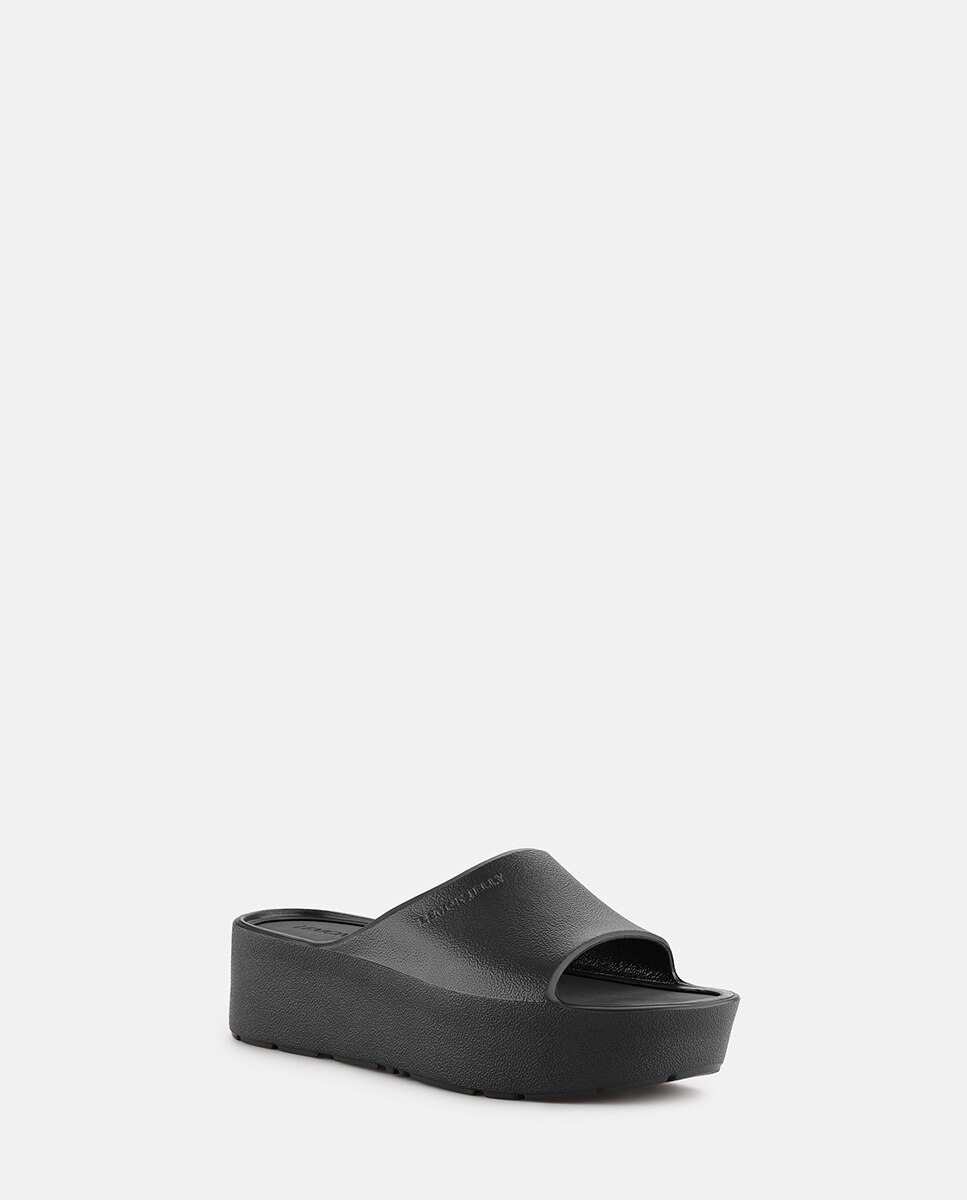 Chinelos de Plataforma Vegan SUNNY em Preto Preto-2