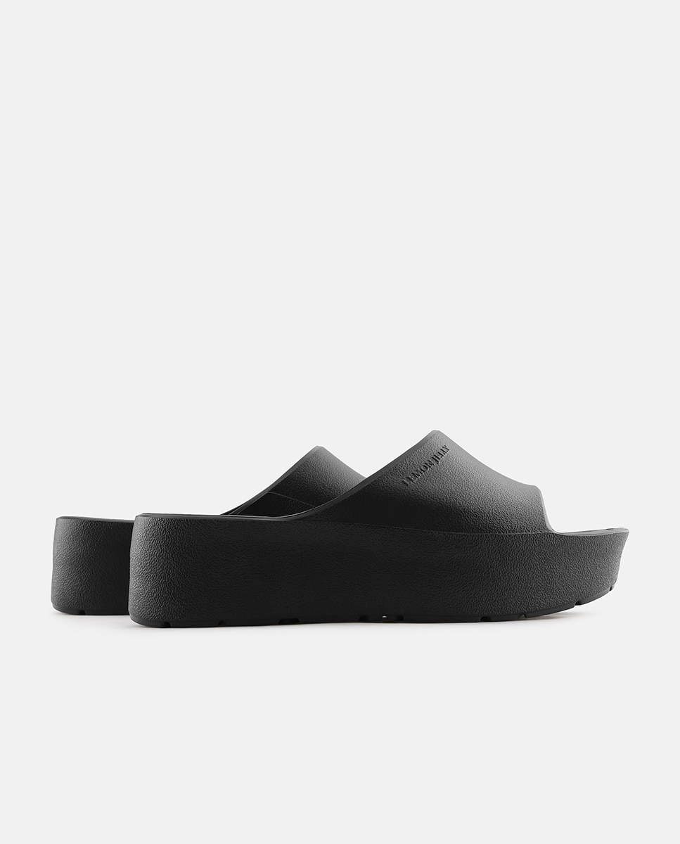 Chinelos de Plataforma Vegan SUNNY em Preto Preto-3