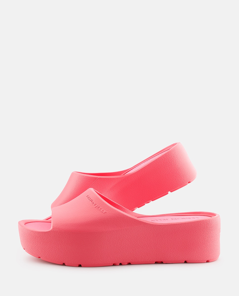Chinelos de Plataforma Vegan SUNNY em Rosa Rosa-3