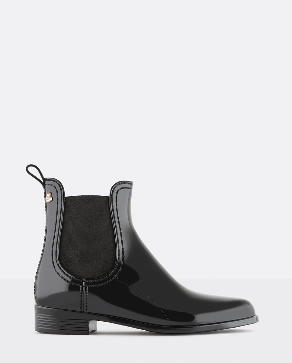 Botins Chelsea Vegan de Senhora COMFY em Preto Preto-1
