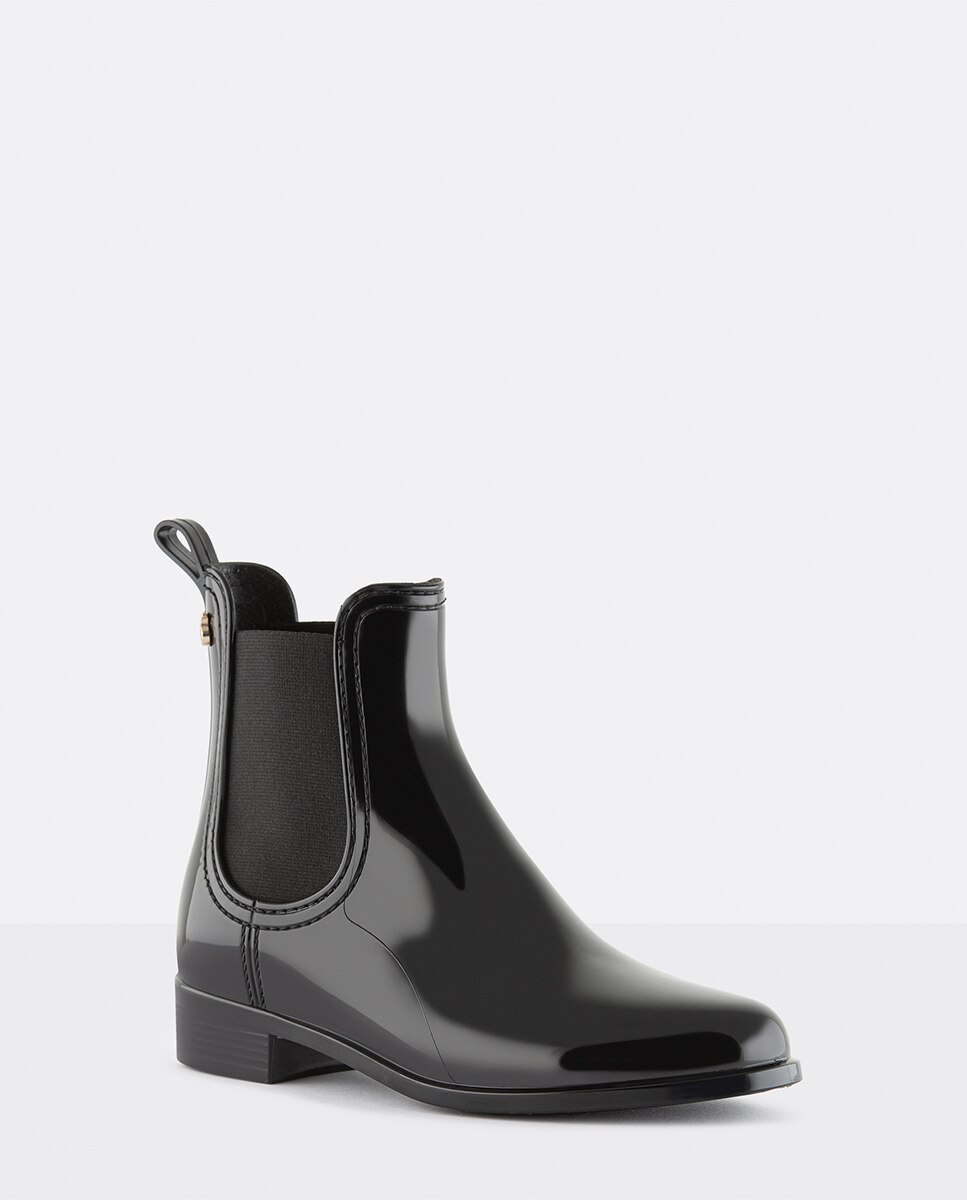 Botins Chelsea Vegan de Senhora COMFY em Preto Preto-2