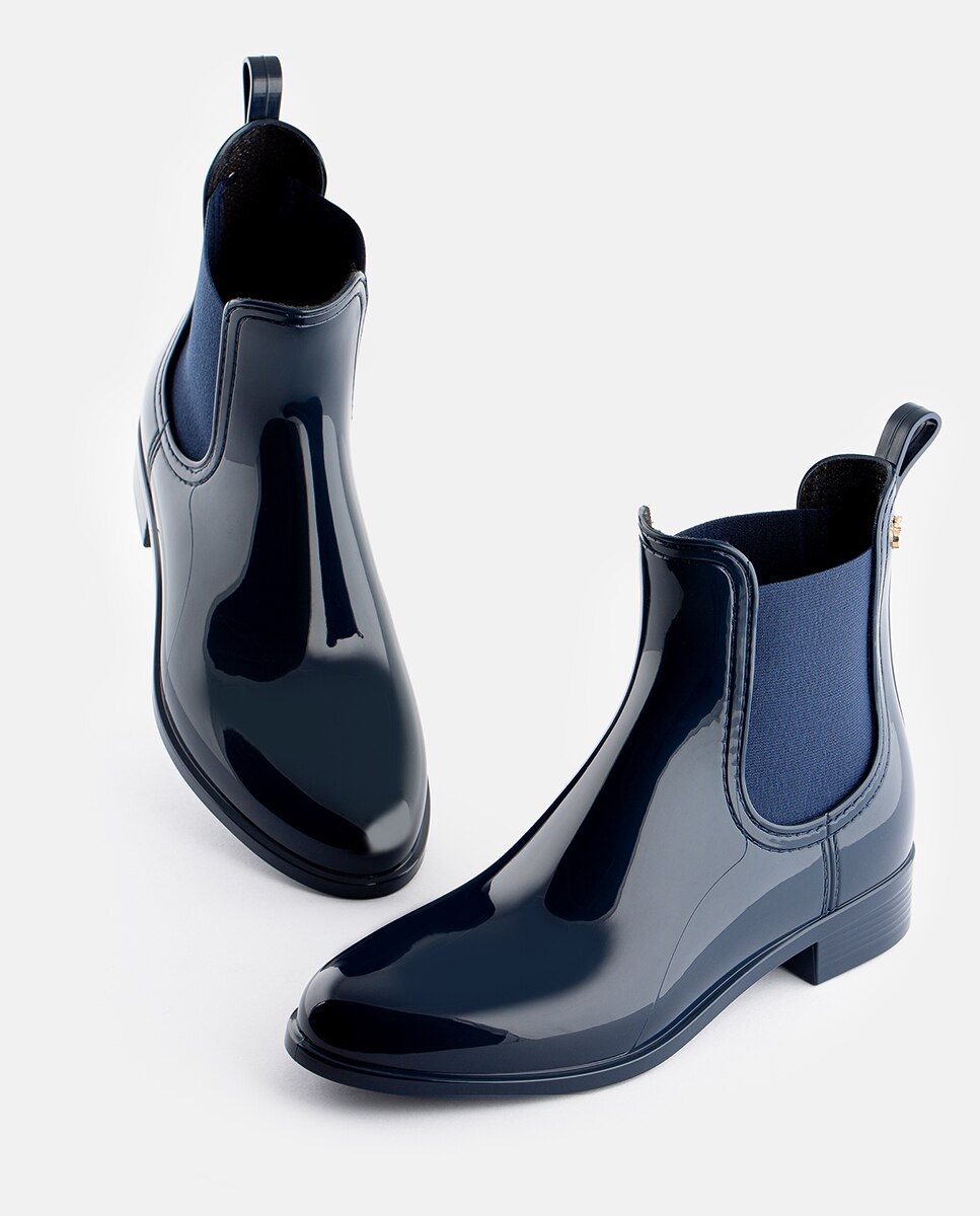 Botins Chelsea Vegan de Senhora COMFY em Azul Azul-3