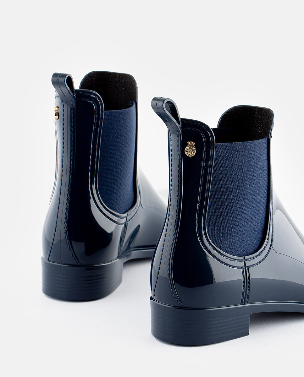 Botins Chelsea Vegan de Senhora COMFY em Azul Azul-4