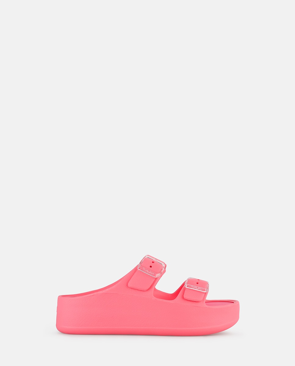 Sandálias de Plataforma Vegan com Tiras Ajustáveis FENIX em Rosa Rosa-1