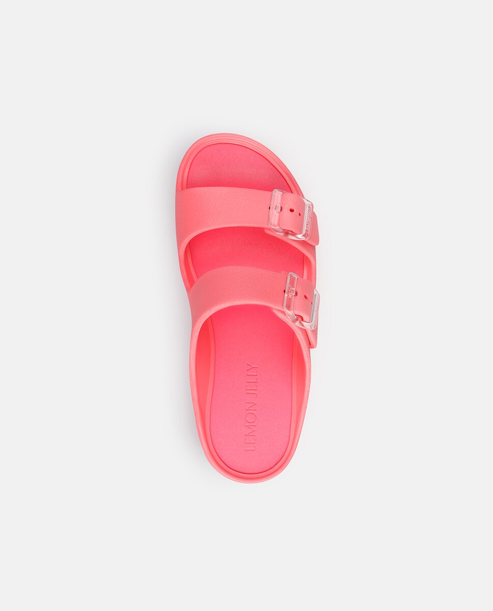 Sandálias de Plataforma Vegan com Tiras Ajustáveis FENIX em Rosa Rosa-5