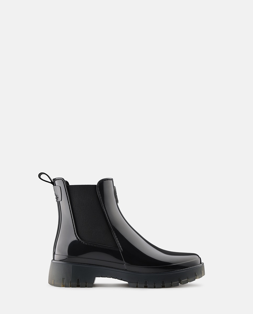 Imagem 0 de Botins Chelsea Vegan com Sola Transparente GUIDA em Preto