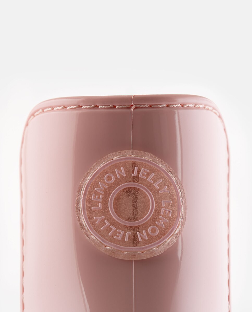 Botins Chelsea Vegan com Sola Transparente GUIDA em Rosa Claro Rosa-4