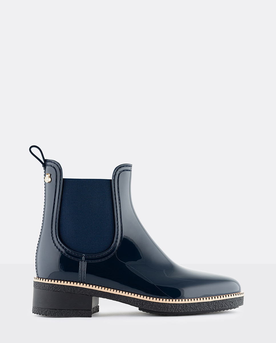 Imagem 0 de Botins de Mulher Vegan com Salto Ava Naval em Azul